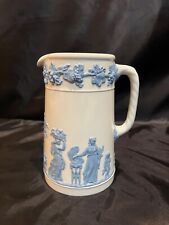 Wedgwood Embossed Queensware Lavender on Cream 7 ½” Pitcher  picture