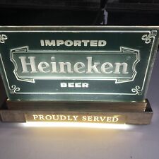 Awesome Heineken Beer Lighted Sign Cash Register Counter Imported Holland Beer picture