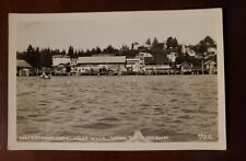 RPPC Waterfront Cathlamet Washington Ocean Beach Vintage Postcard picture