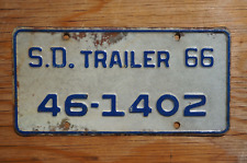1966 SOUTH DAKOTA Trailer License Plate picture