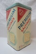 Nabisco Premium Saltines Cracker Tin 1950's picture