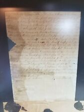 1867 Rockmart, Georgia, Paulding County Hand Written Letter Land Sale w/ Seals picture