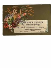 Victorian Jewelers Trade Card Mrs S Marquis Diamond Palace Philadelphia B74 picture