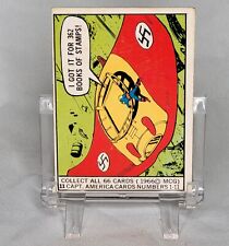 Captain America 1966 Donruss Marvel Trading Card #11 Vintage picture