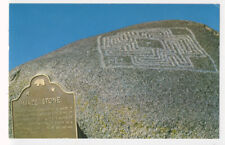 HEMET CA - MAZE STONE Pictograph by Prehistoric People ROADSIDE ATTRACTION 1950s picture