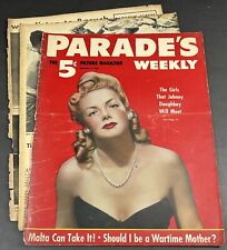 Parade's Weekly WW2 Homefront Magazine MALTA Pin-up Girls US Coast Guard 1942 picture