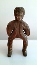 Exceptional Antique Primitive Hand Carved Wooden Figure of Black Man Adirondacks picture
