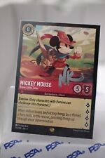 Disney Lorcana Mickey Mouse Brave Little Tailor Non Foil Signed Rare Miscut picture