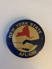 Vintage AFL-CIO labor union New York STATE - Button picture