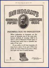 Vintage 1917 BEEMAN'S Original Pepsin Chewing Gum Ephemera Print Ad picture