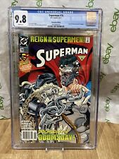 SUPERMAN #78 CGC 9.8, 1993 Newsstand Rare Pop 1 Graded Dc Comics New Slab picture