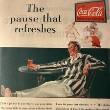 VTG 1930 COCA-COLA coke Athletes Sports Young Cool Guy Delicious And Refreshing picture