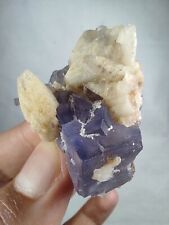 Flourite Cubic Cluster With Calcite From Baluchistan, Pakistan. picture