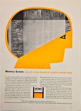 Howe Sound Company Wire Memory Screen For Computers Vintage 1963 Print Ad 8x11 picture