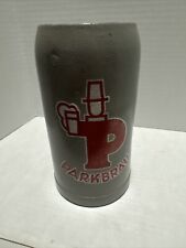 Vintage PARKBRAU Beer Stein Mug Tavern Trove ~ Germany 1 Liter 7 1/2