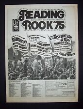 Yes Lou Reed Thin Lizzy Supertramp Richard Linda Thompson Reading Rock 1975 Ad picture