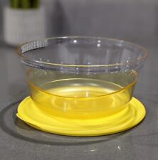 Tupperware Eleganzia Sheerly Elegant Deluxe Acrylic Serving Bowl Gold Color New picture