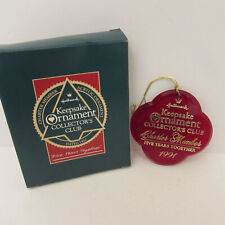 1991 Hallmark Keepsake Ornament Charter Member Five Years Together picture