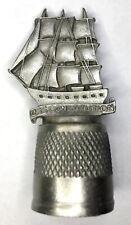 VTG Firstline Pewter USS Constitution Thimble Old Ironsides Navy Ship Military picture