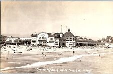 1920s-30s Vintage RPPC Real Photo Casino and Beach Santa Cruz California picture