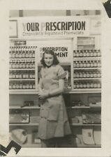 Snapshot Archive North St. Louis City Drugstore Clerk ca.1940's Sportsman's Park picture