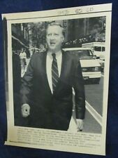 1990 George Steinbrenner NY trail departure MLB NYY Vintage Wire Press Photo picture