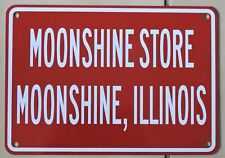 Vintage Enamel Sign Moonshine Store Moonshine Illinois 7x10