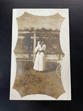 Antique Postcard Pioneer Woman & Child  picture