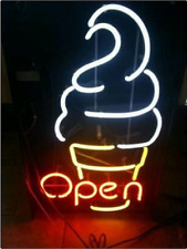 New Open Ice Cream Beer Bar Neon Light Sign 24