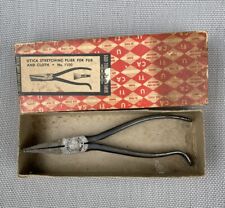 Vintage Fur Fabric Stretching PLIERS UTICA  Original Box  # 1100 Tool picture