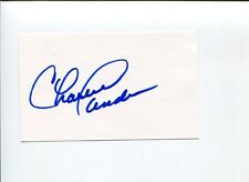 Charlie Sanders Detroit Lions Minnesota Golden Gophers HOF Signed Autograph picture