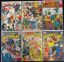 INFERIOR FIVE (6-Book) DC Comics Silver Age LOT with #2 3 4 6 8 10 picture