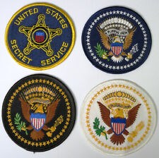 United States Secret Service USSS Presidential Detail Patches Lot of 4 VINTAGE picture