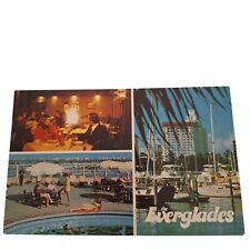 Postcard The Everglades Miami Florida Multiview Biscayne Bay Chrome Unposted picture