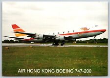 Air Hong Kong 4x6 747-200 Postcard picture