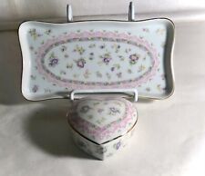 Arnart China Antoinette Ring Box And Tray picture
