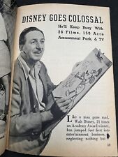 Walt Disney 20,000 Leagues Under the Sea August 1954 Show magazine photo spread picture