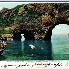 1906 UDB Santa Barbara, Cal Anacappa Island Postcard Melted Brick Arches CA A90 picture