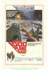 THE THOUSAND PLANE RAID MOVIE POSTER VF 27x41 On Linen WW II FIGHTERS & BOMBERS picture