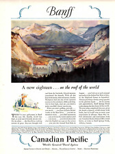 1928 Print Ad Canadian Pacific Railroad Banff A New Eighteen Golf  Illustration picture