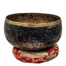 Old Antique Handmade Beaten Hammered Singing Bowl Tibetan Vintage Sound Healing picture