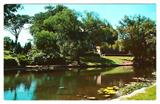Columbus Ohio MIRROR LAKE At Ohio State University Vintage Postcard OSU College picture