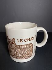 Coffee Mug Yarn Le Chat Cat 1978  San Francisco Taylor Ng Mouse Vintage Brown picture