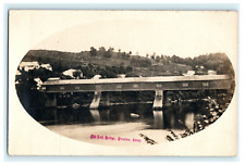 Old Toll Covered Bridge Preston CT RPPC Rare View picture