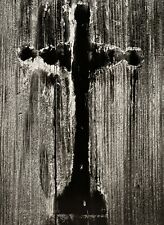 1960/72 ANSEL ADAMS Vintage Wooden Cross Grave Marker Religious Photo Art 11X14 picture