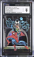1992 Marvel Masterpieces Spider-Man vs. Venom Battle Spectra Jusko CGC 9 MINT picture