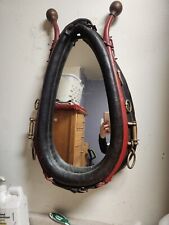 Antique Vintage Rustic Leather Horse Collar Mirror picture