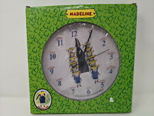 Madeline Wall Clock New Vtg One in a Million Inc DIC 2000 Kids French Girls NOS picture