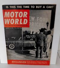 Motor World Magazine August 14, 1953 Mexican Road Race picture