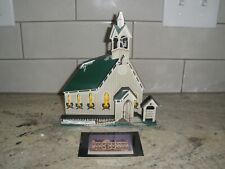 NEW SHELIA'S COLLECTOR HOUSE HEARTSVILLE TOWN SQUARE CHURCH 1999 TRADING CARD picture